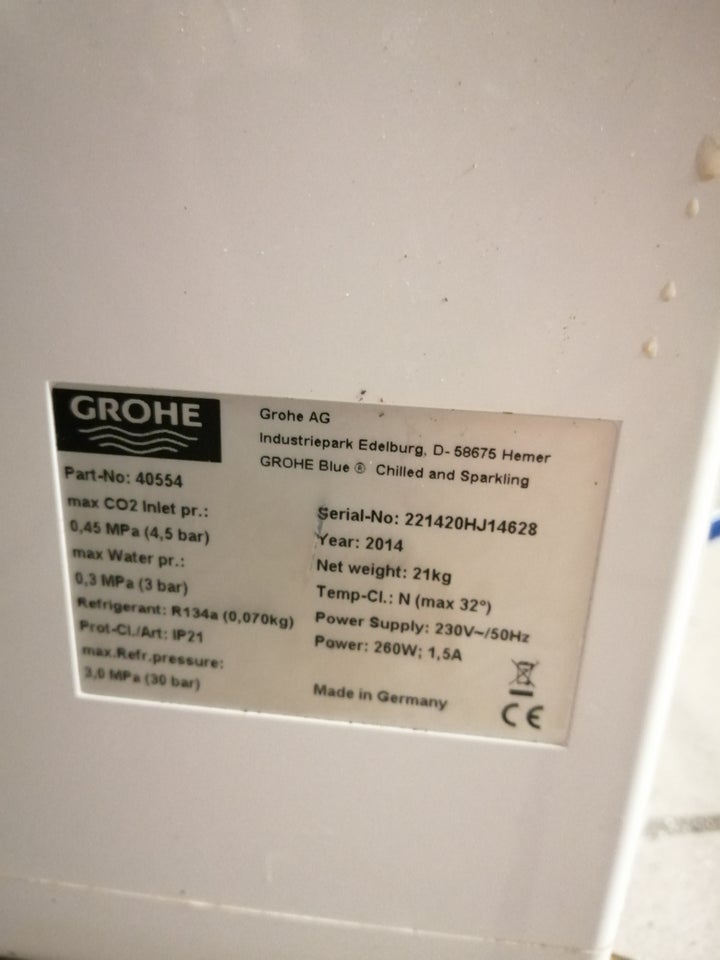 Drikkevand køler, Grohe