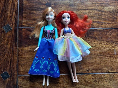 Andet, Ariel & Anna Disney dukker – begge for 60 kr., I meget god stand.

Ariel – 27 cm, Anna – 28 c