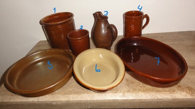 Keramik, Lot af brunt keramik og stentøj, Knapstrup, H.P.K., Esslau Tue, Engelsk Price Powel, 1. Æld