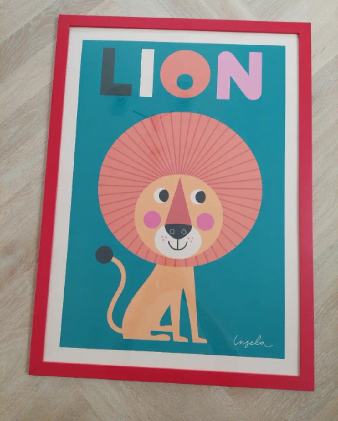 Plakat ramme, Ingela Arrhenius, motiv: Løve – – Køb og Salg af Nyt og Brugt