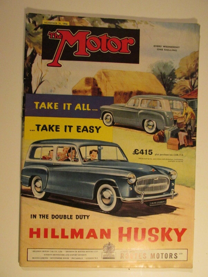 The Motor 21. November 1956, The Motor , emne: bil og motor