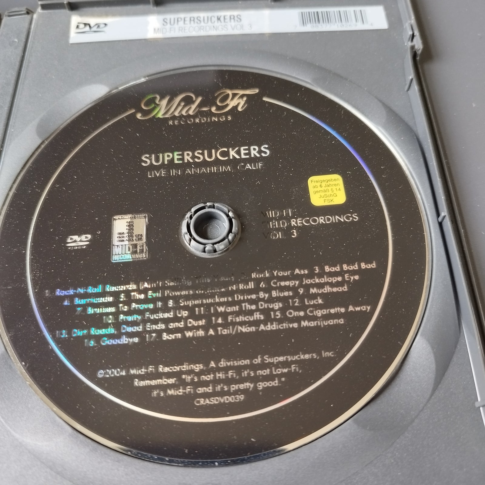 SUPERSUCKERS.DVD: Live in Anaheim Concert, rock