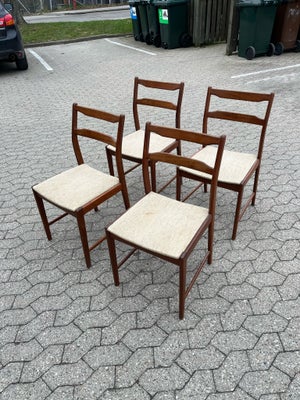 Anden arkitekt, Stole, Teak stole, 4 stole i Teak Johannes Andersen stil. Dansk design 1950-60erne. 