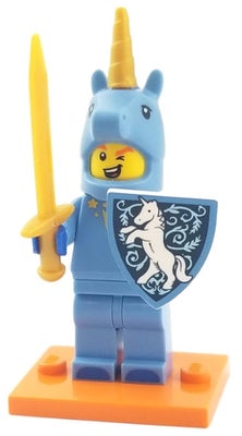 Lego Minifigures, Serie 18:

17 Unicorn Guy 40kr.
5 Firework Guy (NEW) 40kr.
7 Dragon Suit Guy (NEW)