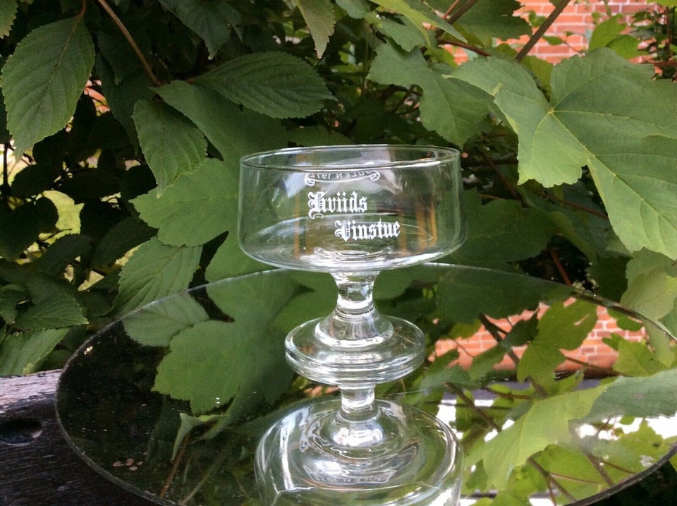 Glas, Skønt vintage Champagne glas fra Hviids Vinstue