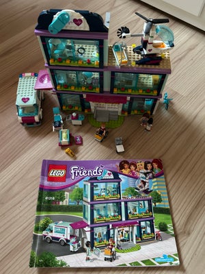 Lego Friends, Hospital 41318, Hospital 41318, samlet og med samle vejledning.