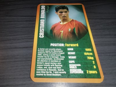 Samlekort, Cristiano Ronaldo Rookie Portugal kort, Dette kort blev lavet da Cristiano Ronaldo kun ha