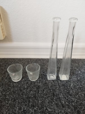 Vase, Vase, 4 stk vaser
Ubrugte