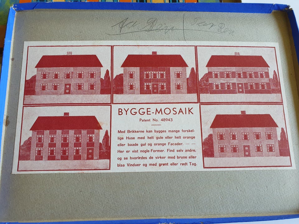 Puslespil, Fra 1930'erne - Bygge-mosaik