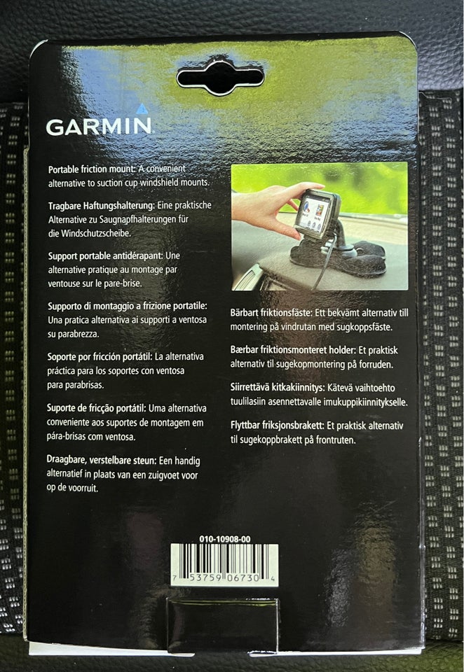 Tilbehør, Garmin Gps Dash board stand + taske