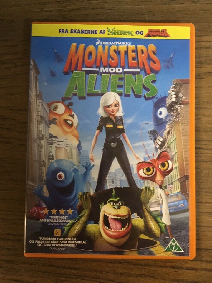 Monsters mod Aliens, DVD, tegnefilm