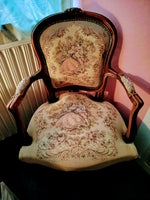 Meget smuk rokokko stol, 100 år gl., b: 56 d: 49 h: 88