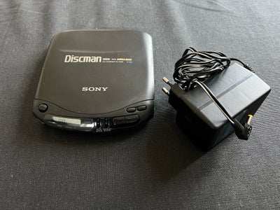 Discman, Sony, D-133, God, Super god, Sony Discman, model D-13. Med tilførende strømforsyning, tilsl