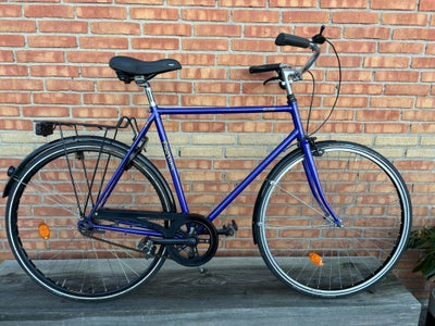 Herrecykel,  Bugatti 203 sport, 57 cm stel, 3 gear, stelnr. Whj40481j, Super fin, retrocykel med muf