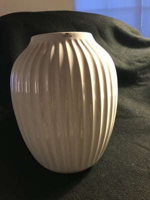 Keramik, Vase, Kähler, Fejl fri 25 cm hvid kähler vase