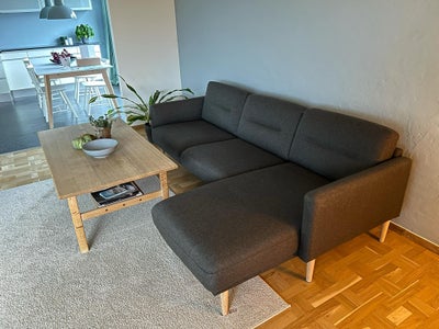 Sofa, 3 pers. , ILVA, Velholdt under 3 år gammel ILVA Larvik højrevendt sofa med Chaiselong.

Sofaen