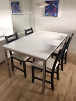 Spisebord, Krom/højglansmelamin, IKEA Torsby