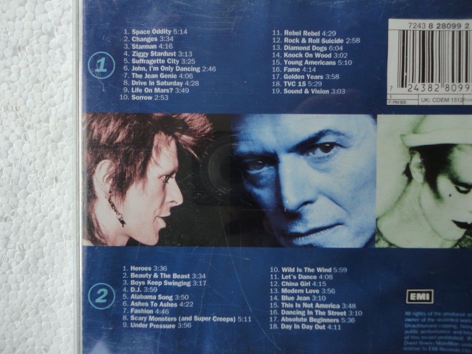 DAVID BOWIE : Dobbelt-CDer , rock