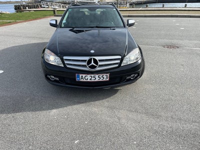 Mercedes C180, 1,8 Kompressor Avantgarde stc., Benzin, 2008, km 211000, sort, træk, nysynet, klimaan