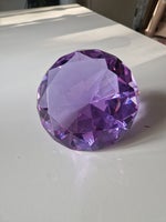 Stor lilla diamant (glas)