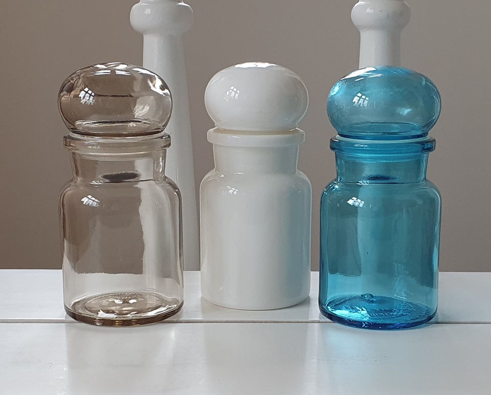 Glas, Opbevaringsglas - apotekerglad, Containerglas -