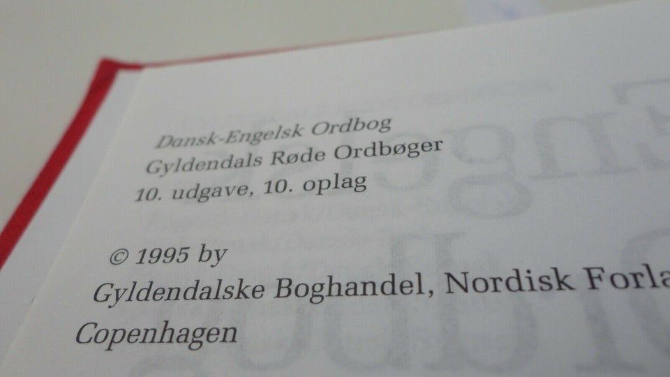 Dansk-engelsk. Engelsk-dansk, Gyldendals Røde Ordbøger