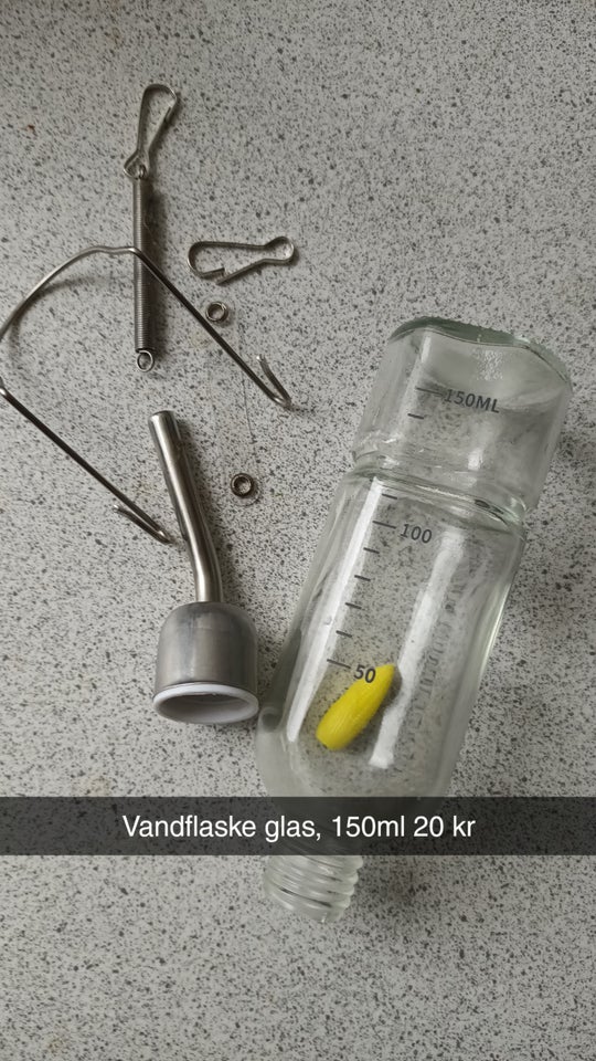 Vandflasker plast og glas