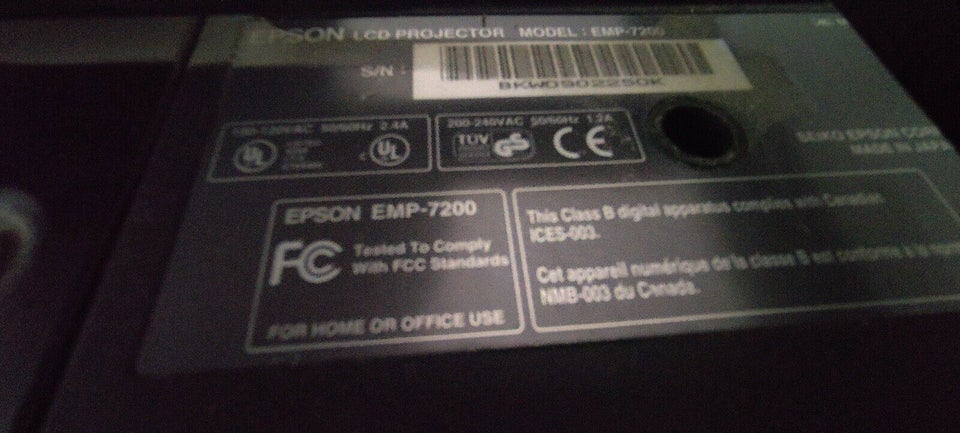 Projektor, Epson, EMP-7200