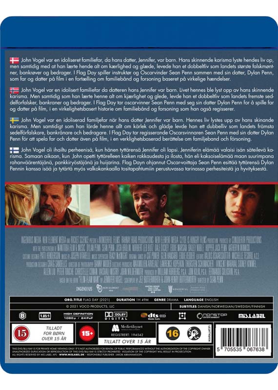 Flag Day (Sean Penn) (NY), instruktør Sean Penn, Blu-ray