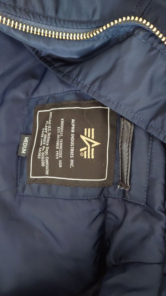 Jakke, str. M, ALPHA INDUSTRIES