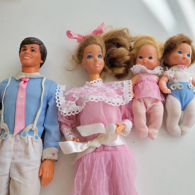 Barbie, Heartfamily Barbie 1984 med møbler, Unikt og…