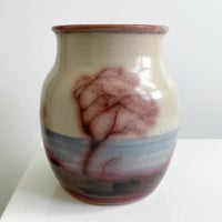 Keramik, Vase, L. Hjorth. Thora Hjorth. Hans Adolph