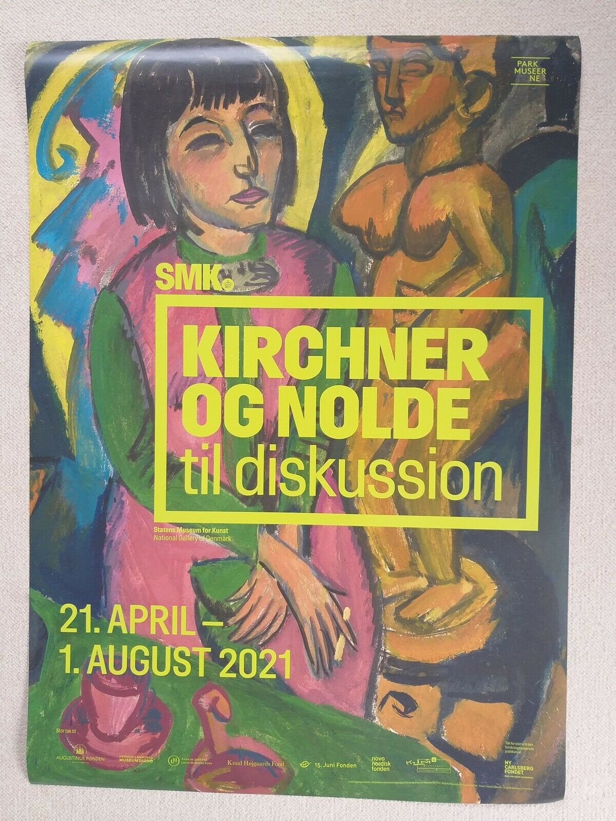 Plakat, Kirchner og Nolde, motiv: SMK udstilling 2021 - Kirchner Nolde – dba.dk – Køb og Salg af Nyt og Brugt