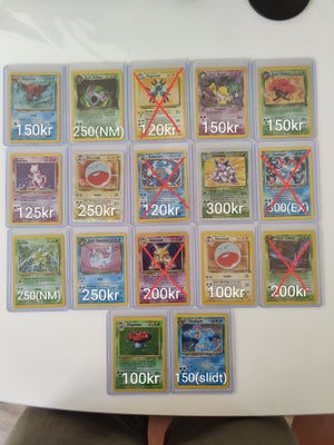 Andre samleobjekter, Pokemonkort - ældre - Holo kort, Sælger ud af de sidste vintage kort!

Alle kor