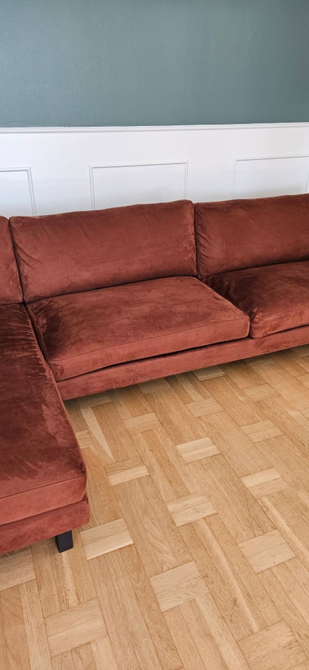 Sofa, ruskind, 4 pers.