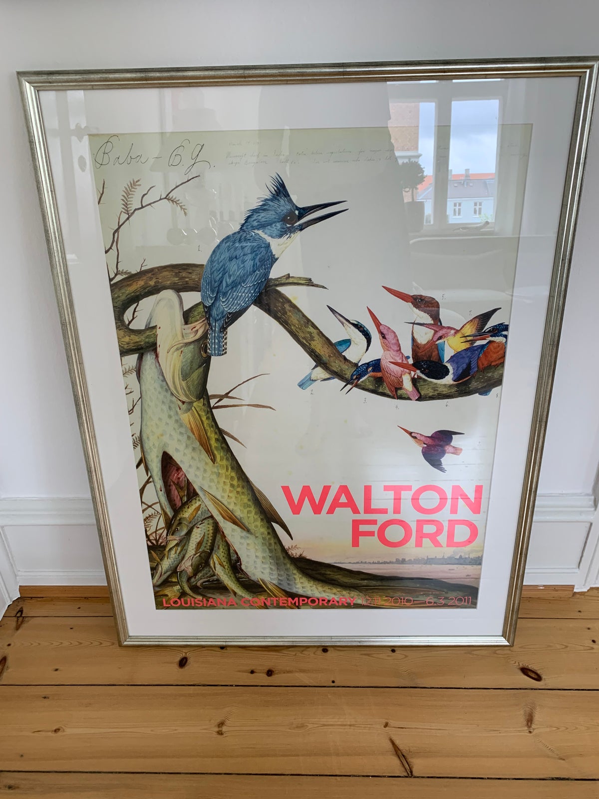 Plakat, Walton motiv: Isfugle og fisk – – Køb og af og Brugt