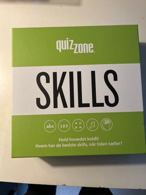 Quiz Zone Skills, quizspil, Komplet. God stand. 