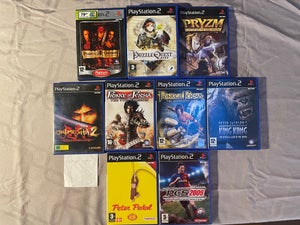 Lot 8 Playstation 2 PS2 Games - Sims 2, Namco Museum, Gottlieb Pinball,  etc. 