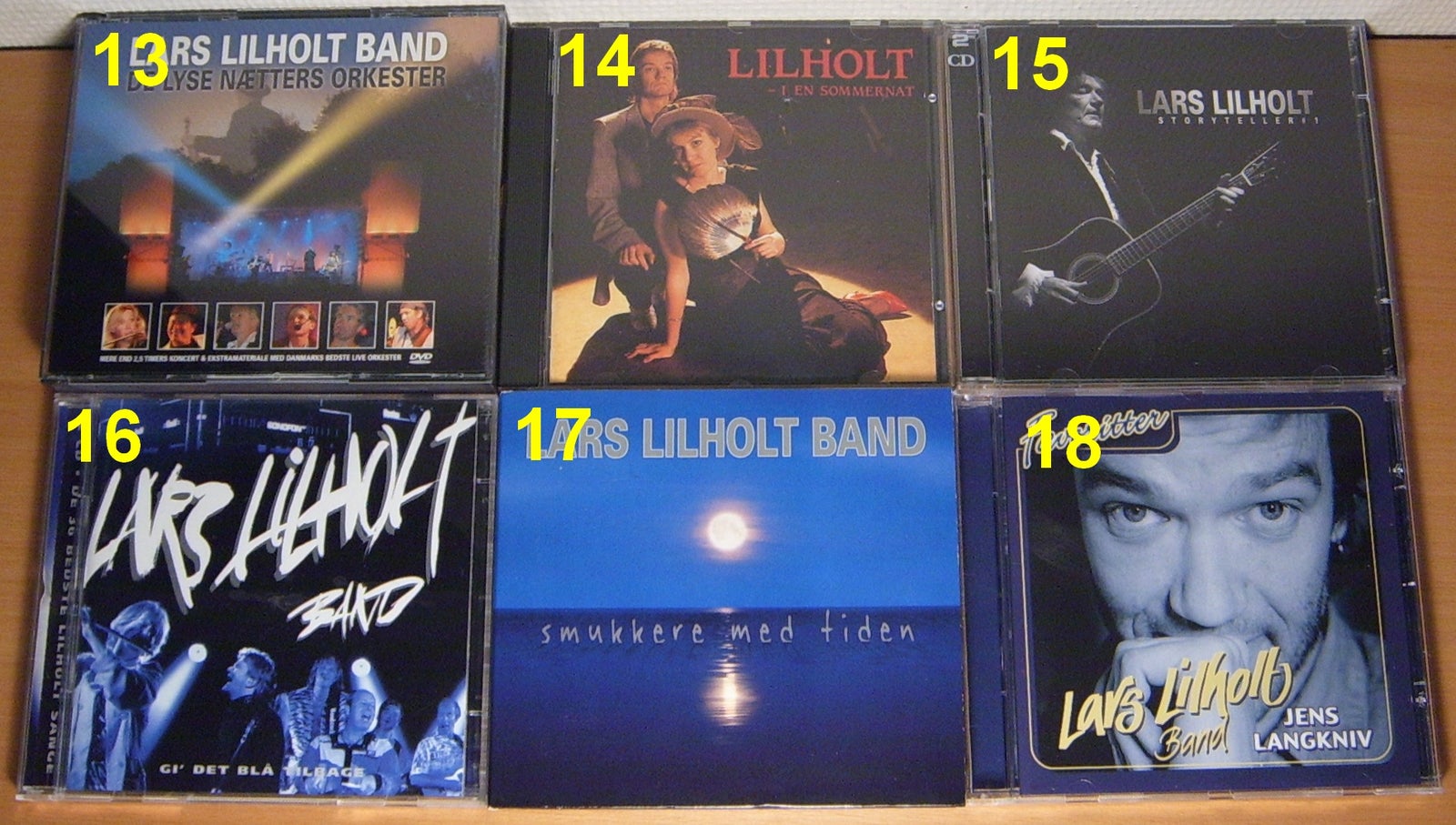 Lars Lilholt: 18 Titler, pop
