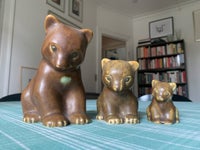 3 bjørne i keramik, Knud Basse