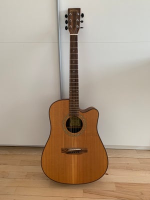 Halvakustisk, Santana Bonfire ST-200 CW Presys, Sælger min halvakustiske western guitar fra Santana.