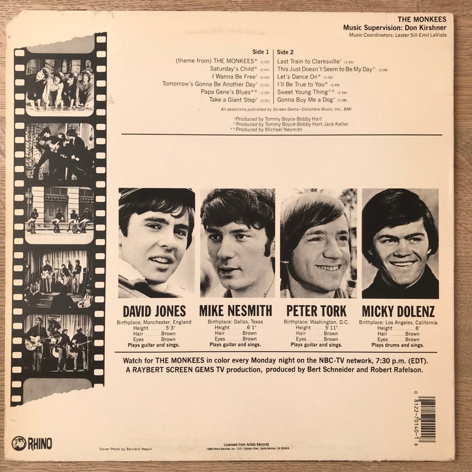 LP, The Monkees NB! Kun Coveret!, Samme NB! Kun Coveret