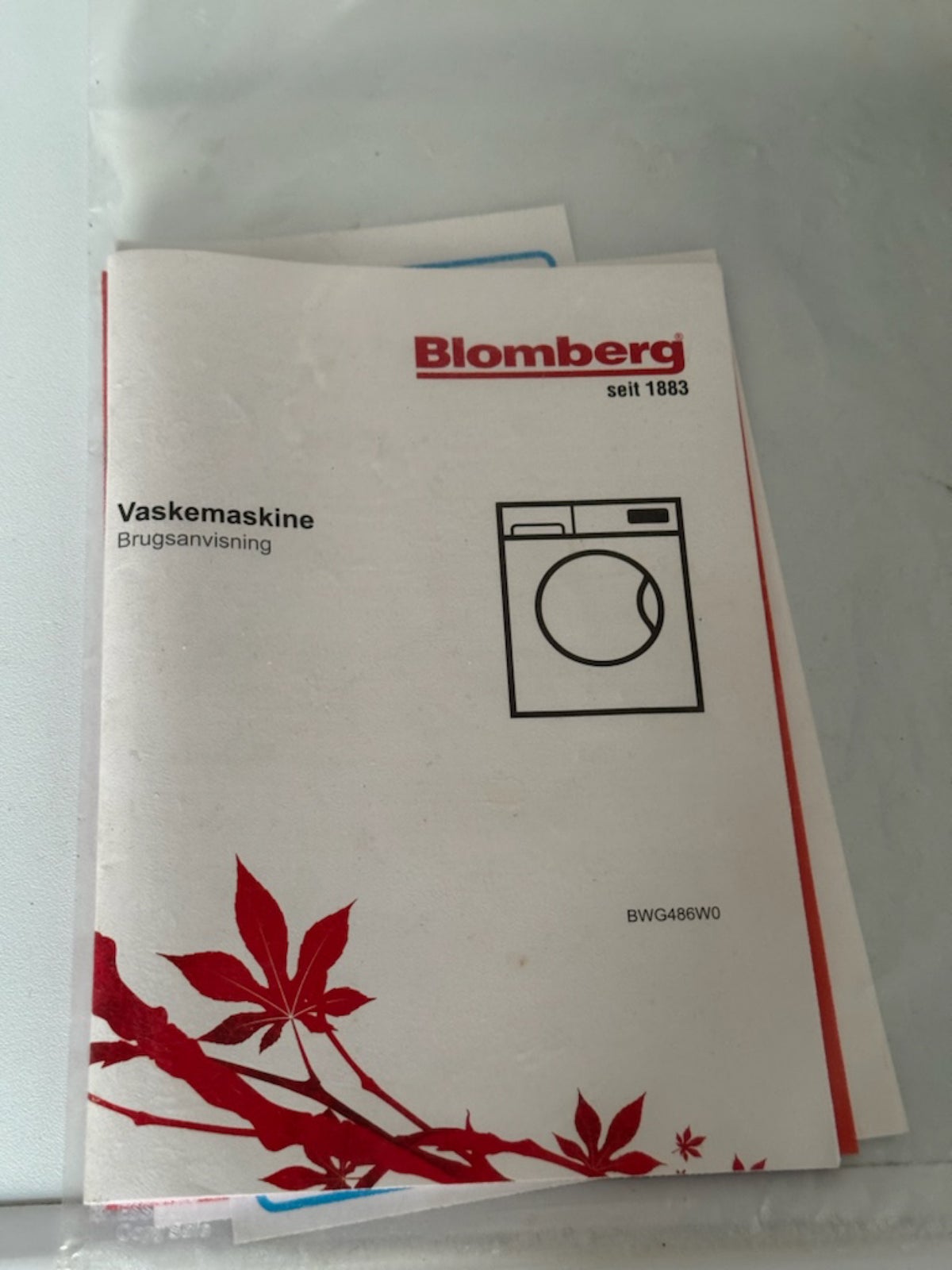 Blomberg vaskemaskine, frontbetjent