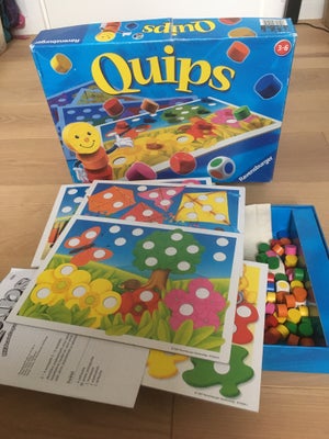 Quips, om farver, brætspil, Fint spil fra 3-6 år. Spilleregler medfølger.
Hentes i Tapdrup 4 km uden