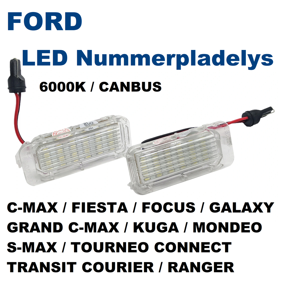 Lys og lygter, Ford, 36 LED Nummerpladelys 6000K CANBUS – dba.dk Køb af Nyt og Brugt