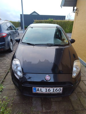 Fiat Punto, 1,2 Pop, Benzin, 2012, km 173892, sort, træk, airbag, 5-dørs, centrallås, service ok, se