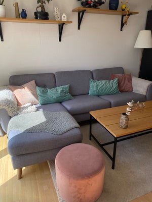 Sofa, stof, 3 pers. , MyHome, 3-personers chaiselong sofa fra MyHome sælges. 
Chaiselongen er vendba