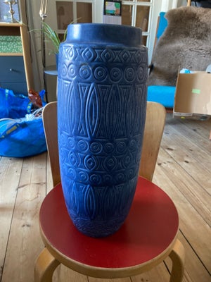 Keramik, Gulv vase 41 cm høj, West Germany