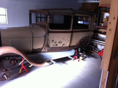 Ford A, 2,0, Benzin, 1928, 2-dørs, Ford A projekt, rammen er sandblæst, metalliseret og epoxymalet. 