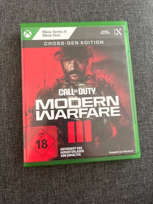 Call of Duty Modern Warfare 3 Cross-Gen (2023), Xbox Series X, FPS, Hej! Jeg sælger dette spil, da j